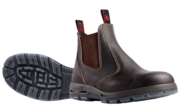 REDBACK SAFETY STEEL CAP  OILKIP ELASTIC SIDED BOOT